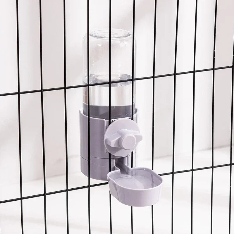 Pet Feeding Product For Puppy Cats Rabbit Birds - Automatic Cage Hanging Bowl, Water Bottle, Food Container Dispenser